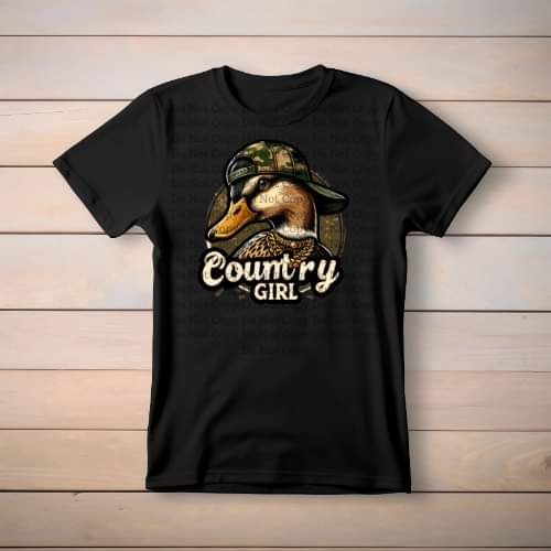 Country girl with Duck